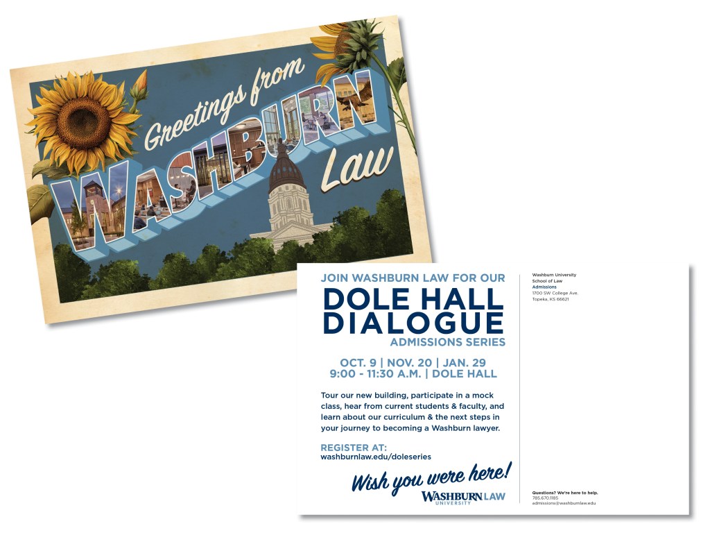 Front and back of postcard